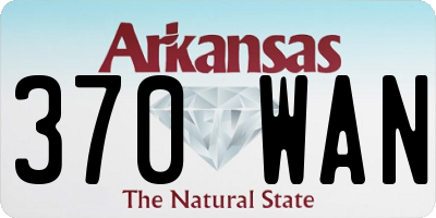 AR license plate 370WAN