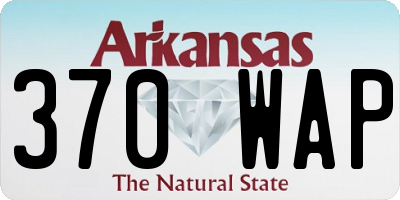 AR license plate 370WAP