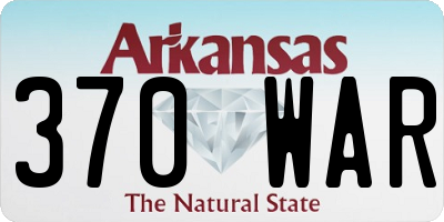AR license plate 370WAR