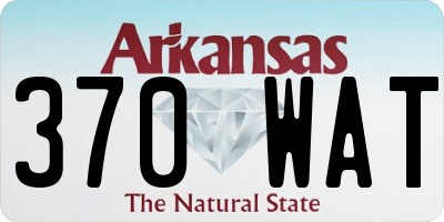 AR license plate 370WAT