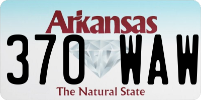 AR license plate 370WAW