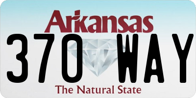 AR license plate 370WAY