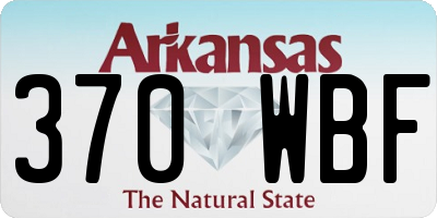 AR license plate 370WBF
