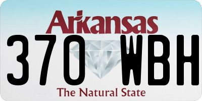 AR license plate 370WBH