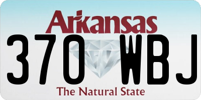AR license plate 370WBJ