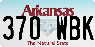 AR license plate 370WBK