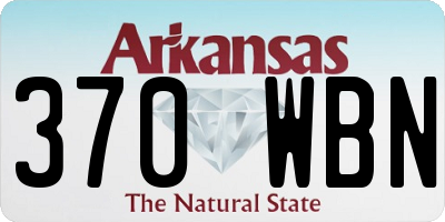 AR license plate 370WBN