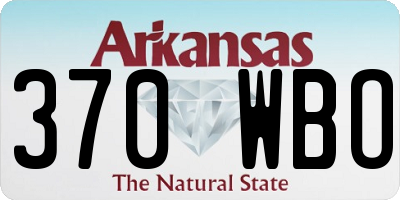 AR license plate 370WBO