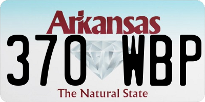 AR license plate 370WBP