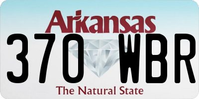 AR license plate 370WBR