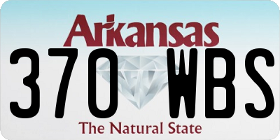 AR license plate 370WBS