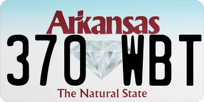 AR license plate 370WBT