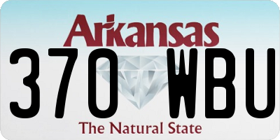 AR license plate 370WBU