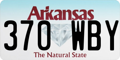 AR license plate 370WBY