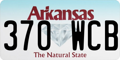 AR license plate 370WCB