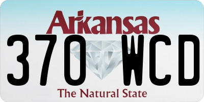 AR license plate 370WCD