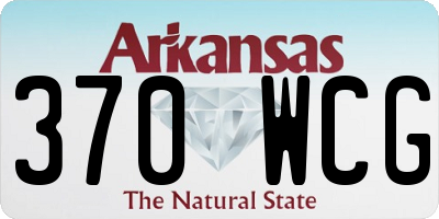 AR license plate 370WCG