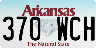 AR license plate 370WCH