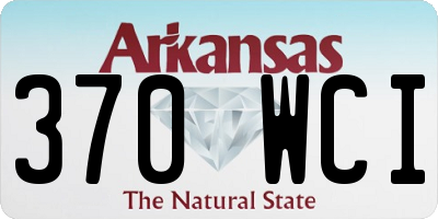 AR license plate 370WCI