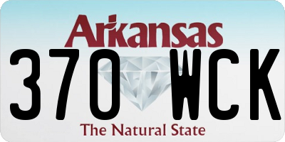 AR license plate 370WCK