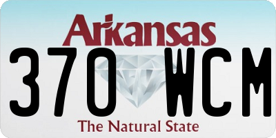 AR license plate 370WCM