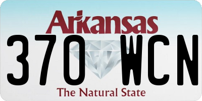 AR license plate 370WCN