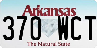 AR license plate 370WCT