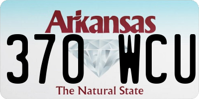 AR license plate 370WCU