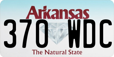 AR license plate 370WDC