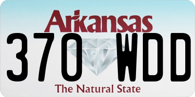 AR license plate 370WDD