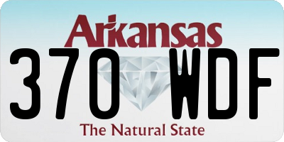 AR license plate 370WDF