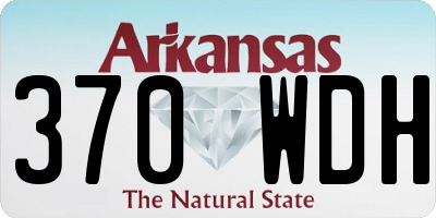 AR license plate 370WDH