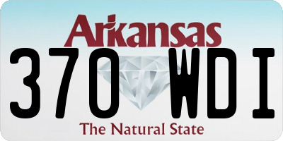 AR license plate 370WDI
