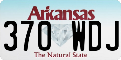 AR license plate 370WDJ