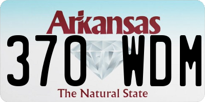 AR license plate 370WDM