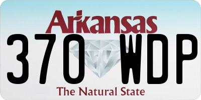 AR license plate 370WDP