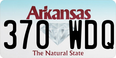 AR license plate 370WDQ