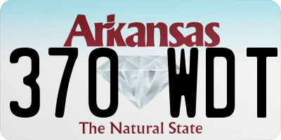 AR license plate 370WDT