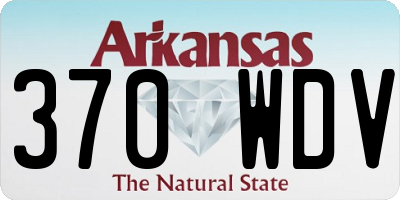 AR license plate 370WDV
