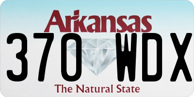 AR license plate 370WDX