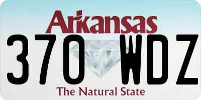 AR license plate 370WDZ