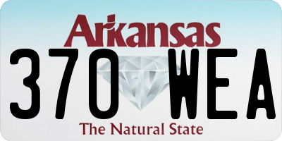 AR license plate 370WEA