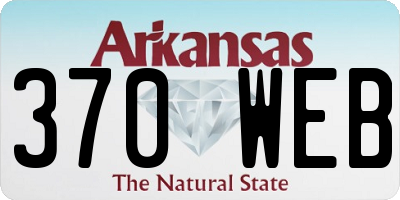 AR license plate 370WEB