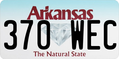 AR license plate 370WEC