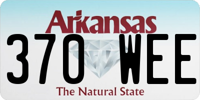AR license plate 370WEE
