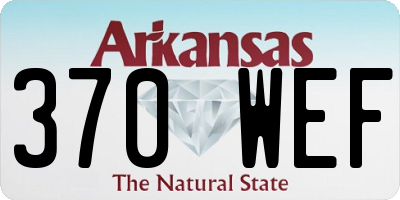 AR license plate 370WEF