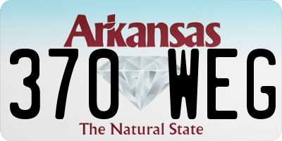 AR license plate 370WEG