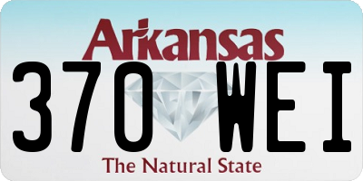 AR license plate 370WEI