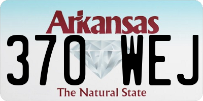 AR license plate 370WEJ