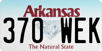 AR license plate 370WEK